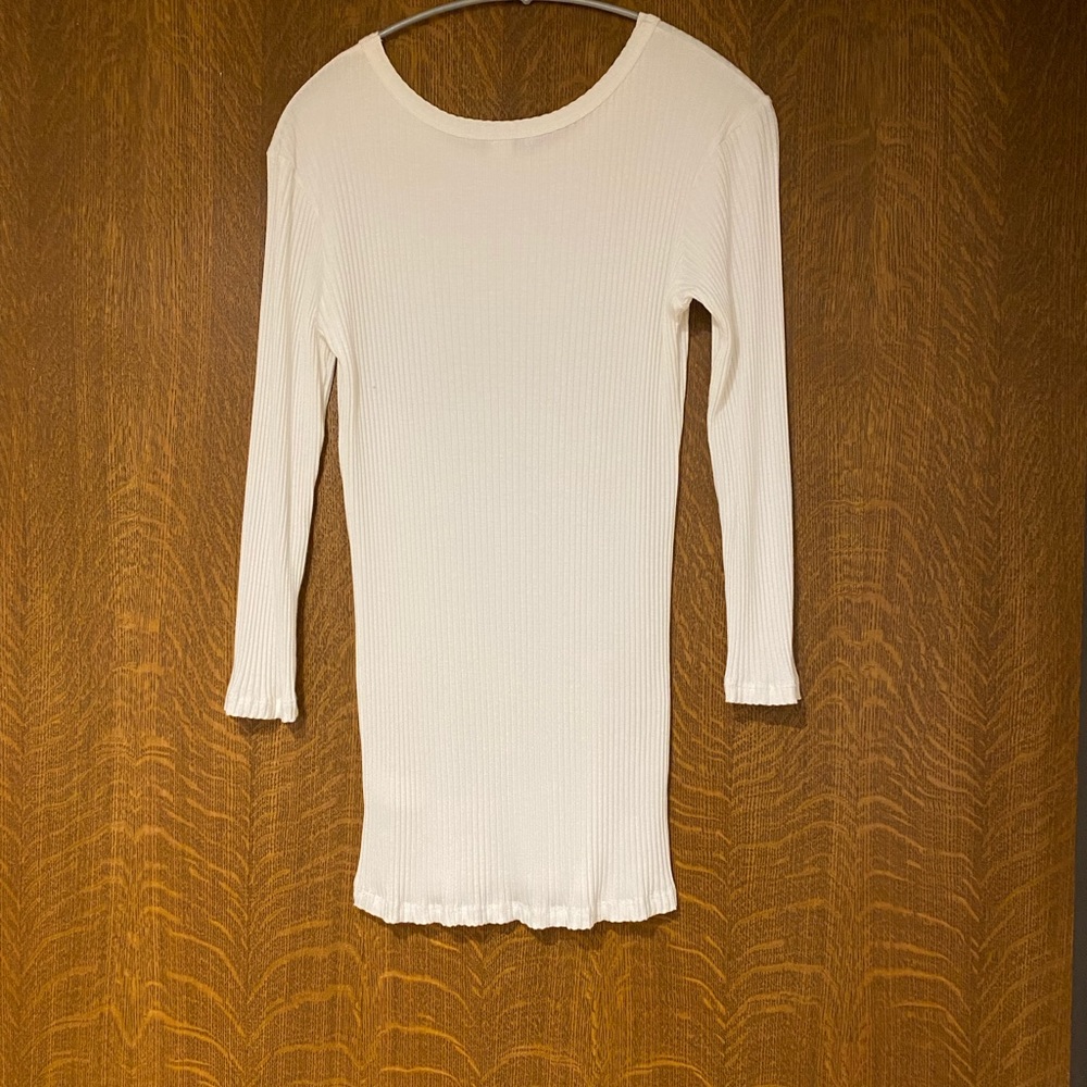 Monte basic scoop neck ribbed tee - Picture 4 of 4